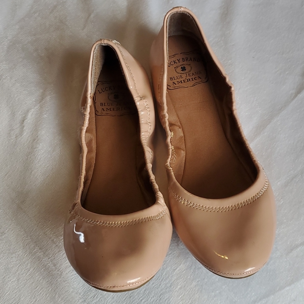 Lucky Brand Women's Size 7 Blush Pink Flat Shoes - Picture 1 of 8